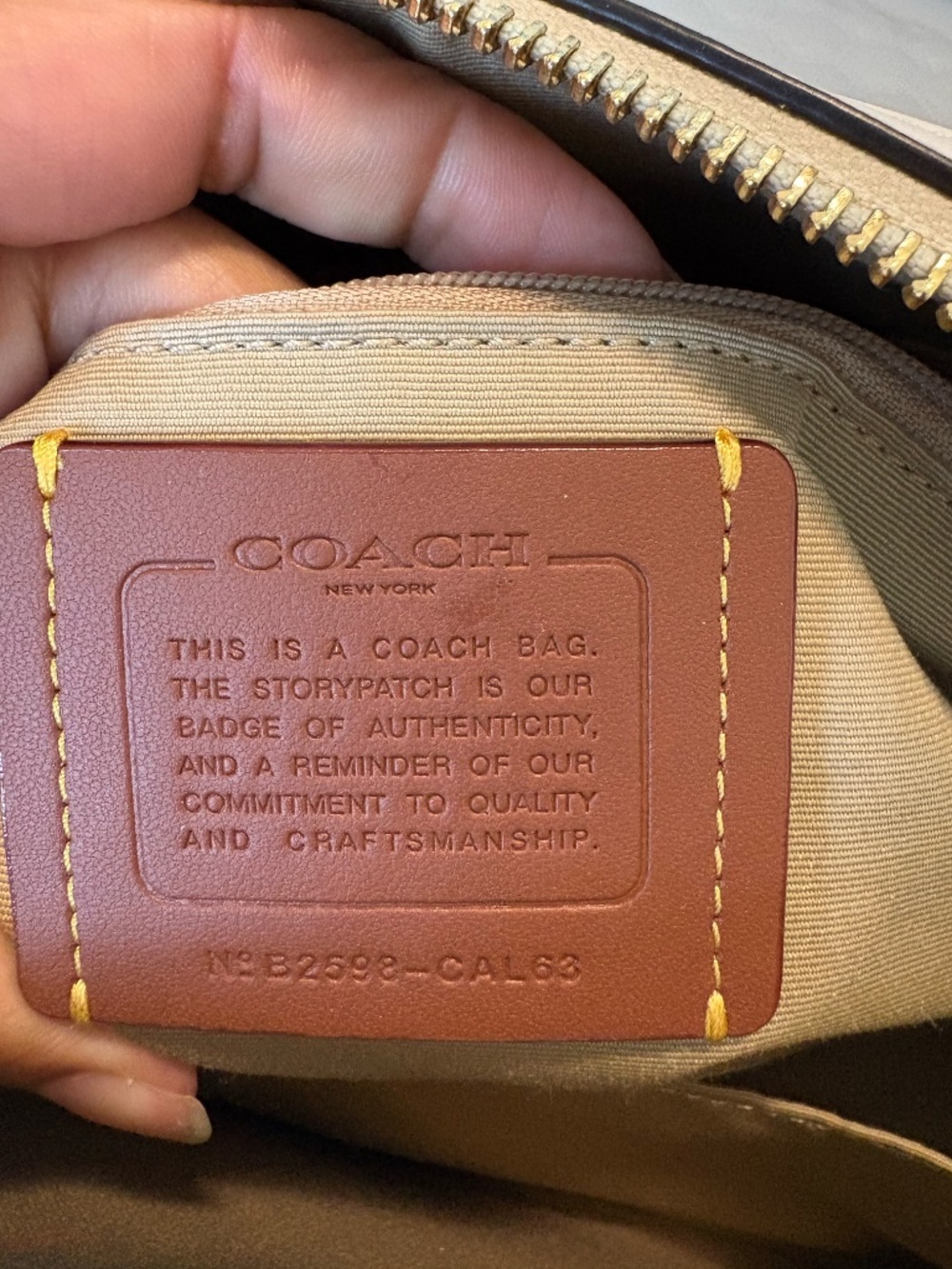 COACH Outlet Rowan Satchel in Strawberry/Chalk - Picture 11 of 16